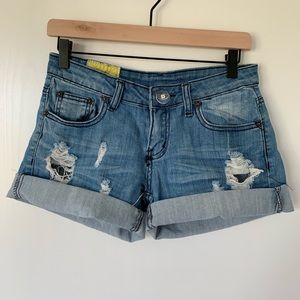 Machine Denim Shorts